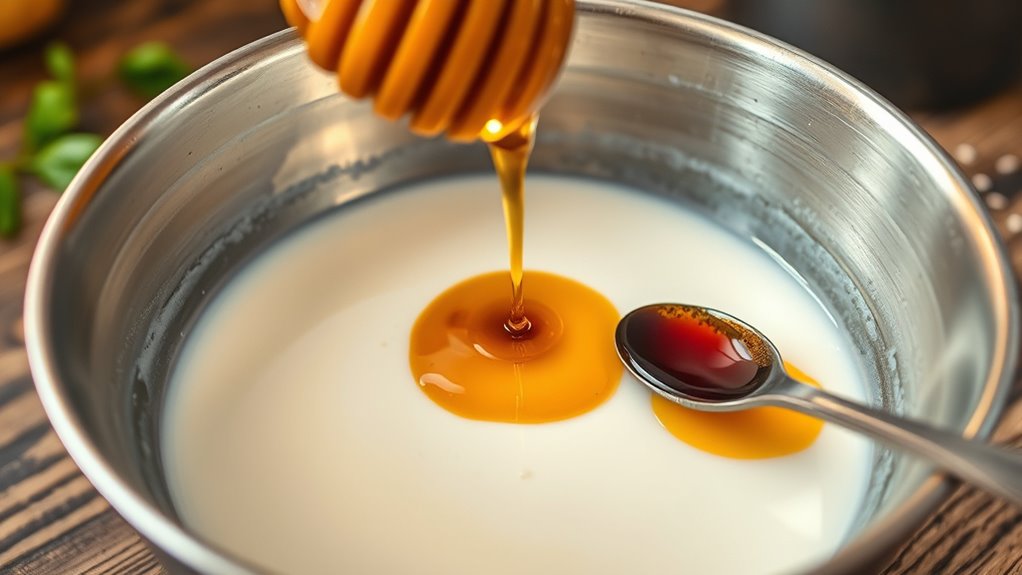 incorporate sweetener into mixture