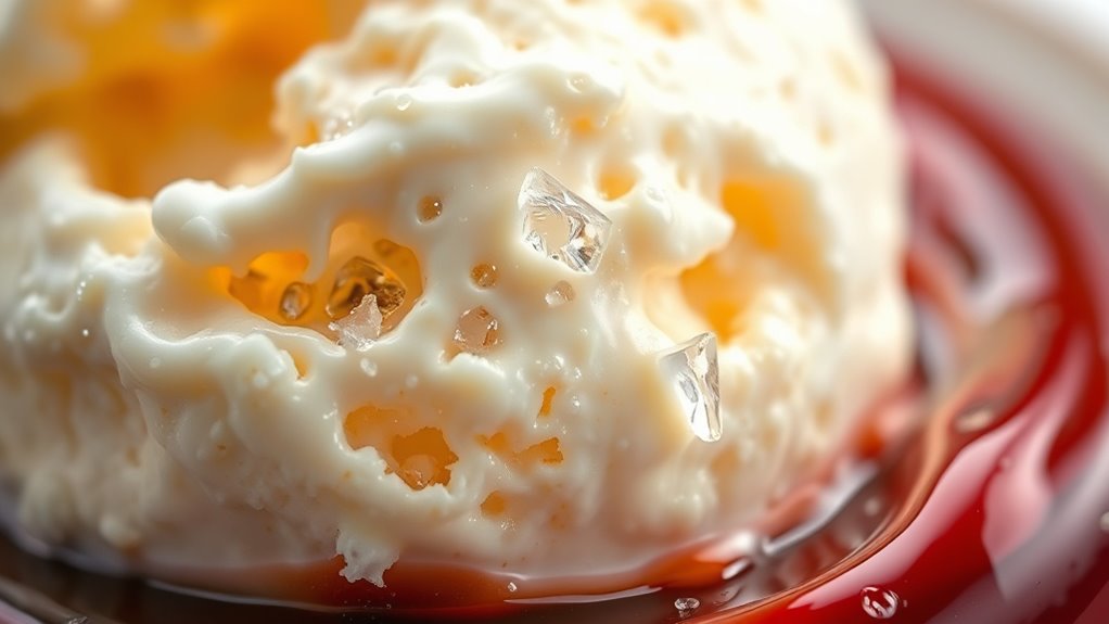 ingredients affect ice crystals