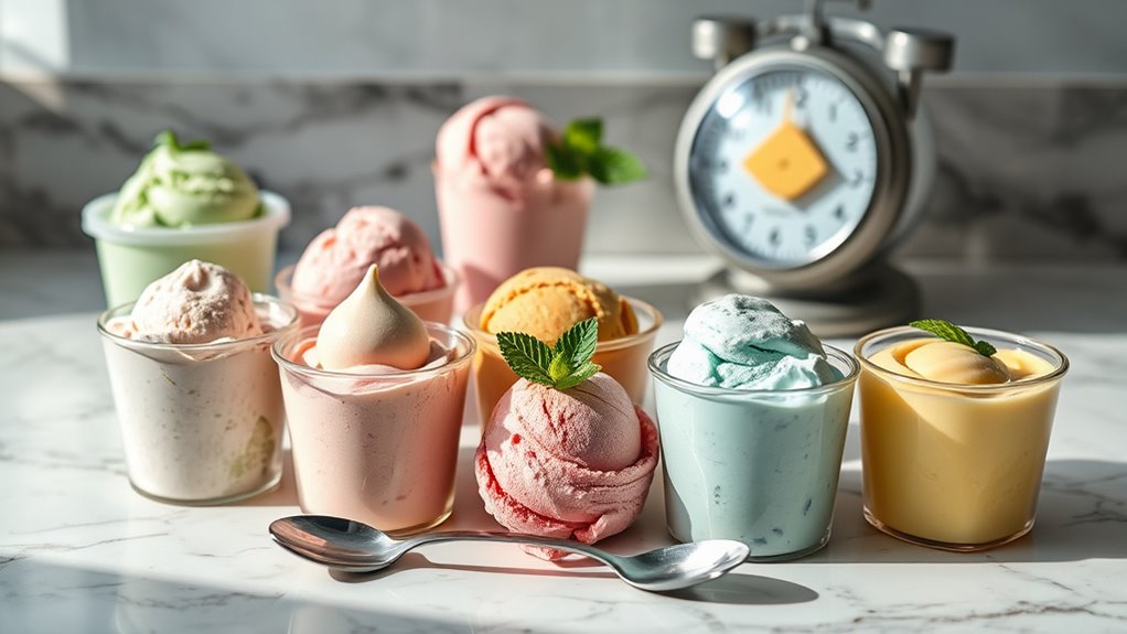 low sodium ice cream selection