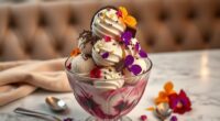 luxurious ice cream indulgence