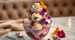 luxurious ice cream indulgence