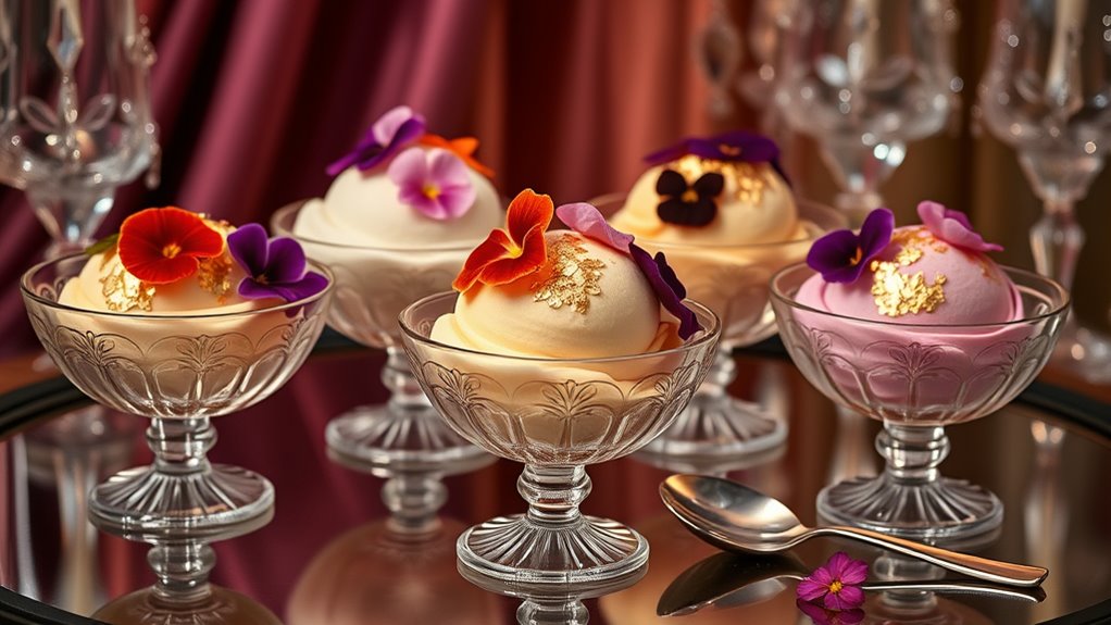 luxury ice cream selection
