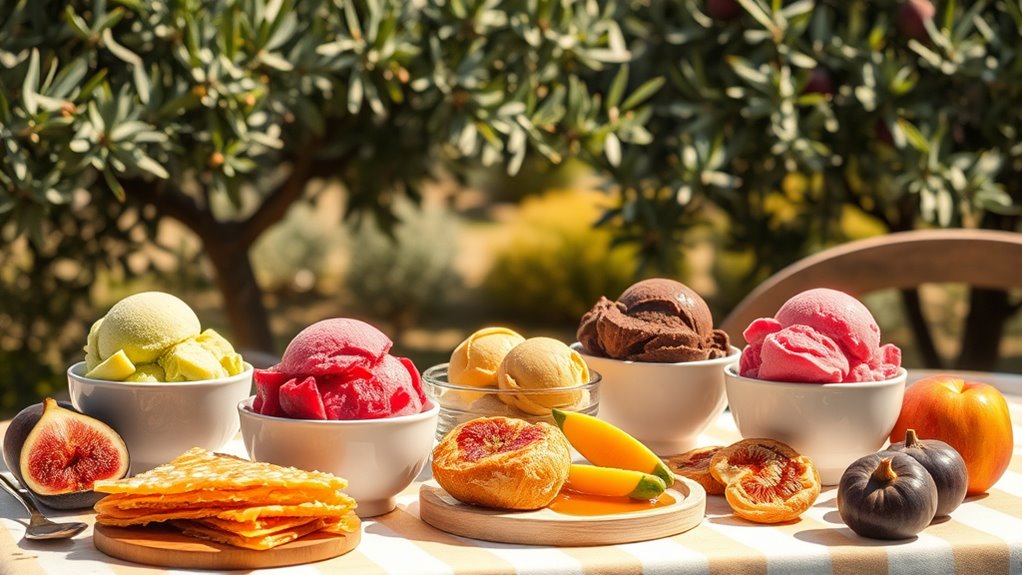 mediterranean ice cream desserts