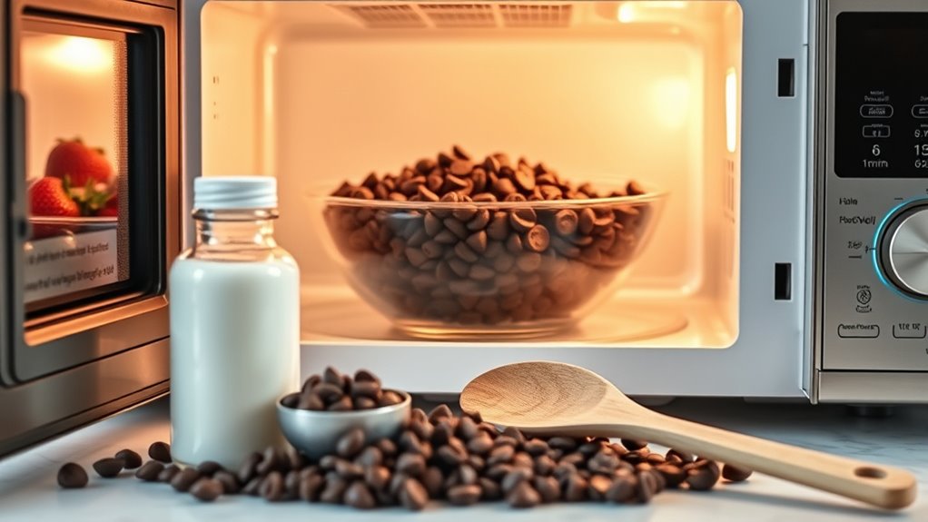 melt chocolate using microwave