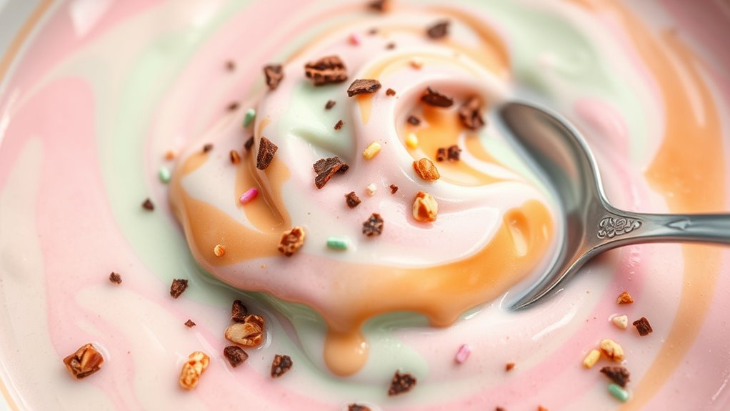 melted ice cream mixture