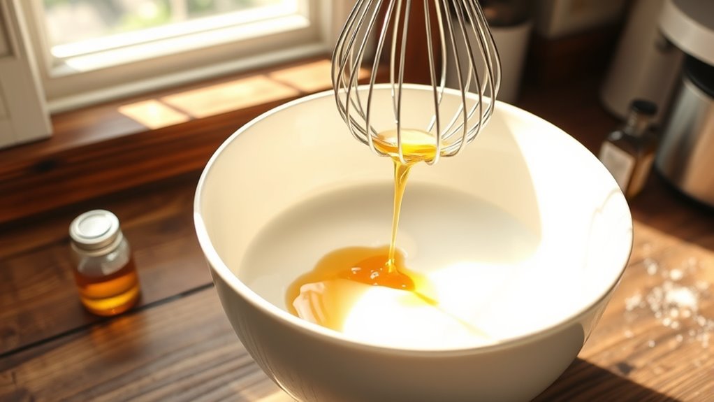 mix in sweetener completely