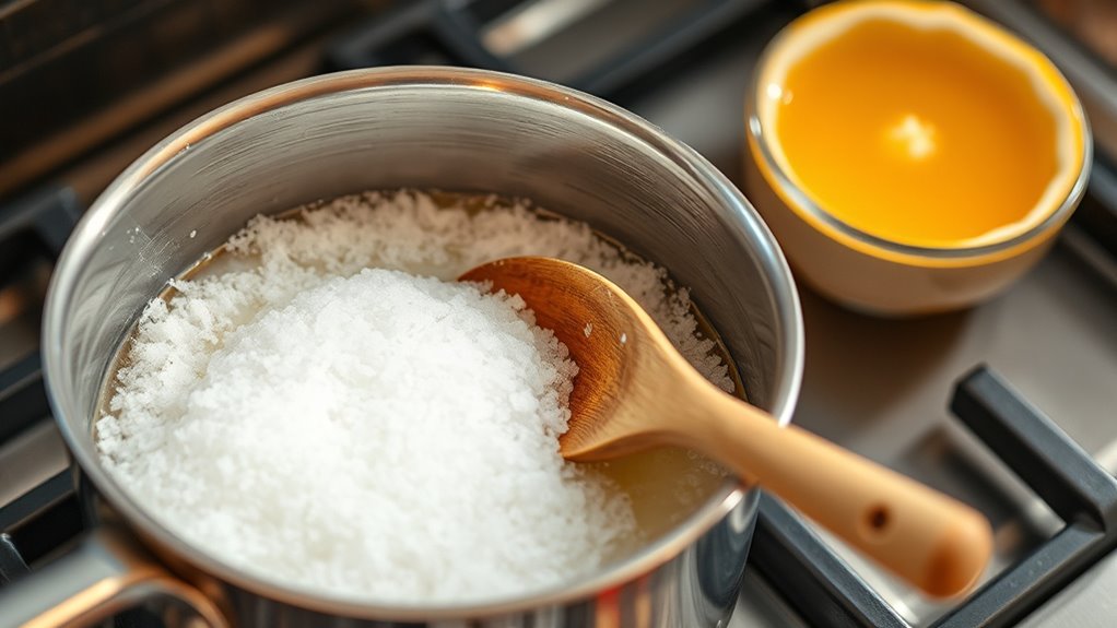 mix yuzu juice and sugar