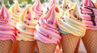 nitrogen frozen ice cream selection