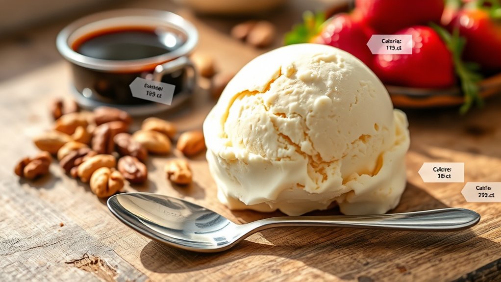 nutritional content of ice cream
