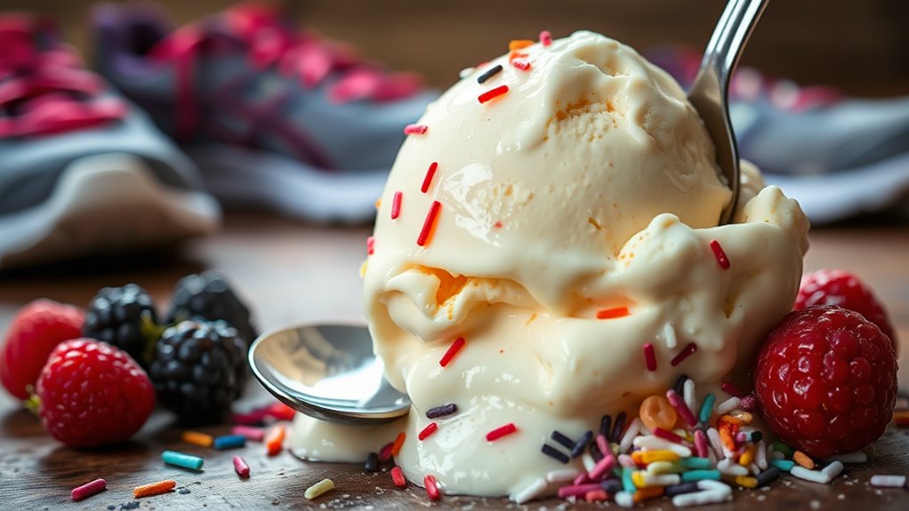 nutritional values of ice cream