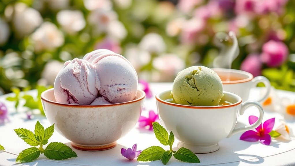 pairing ice cream with tea
