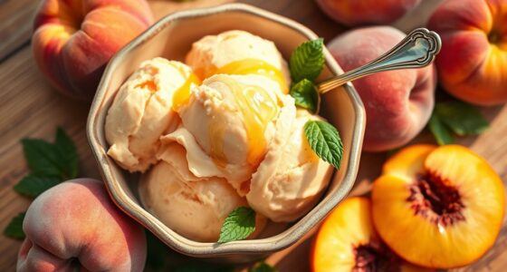 peach ice cream recipe