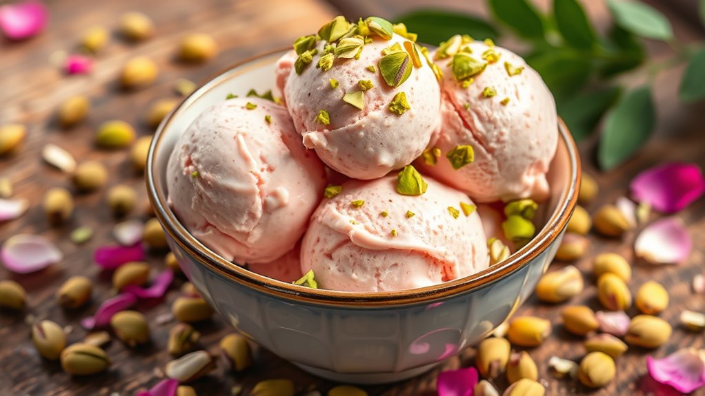 pistachio rosewater ice cream recipe
