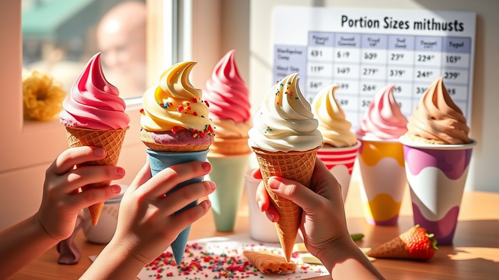 portion control for ice cream