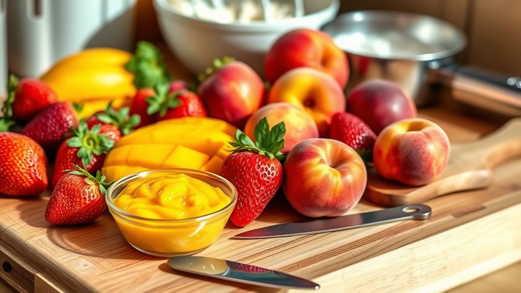 prepare a fruit mixture