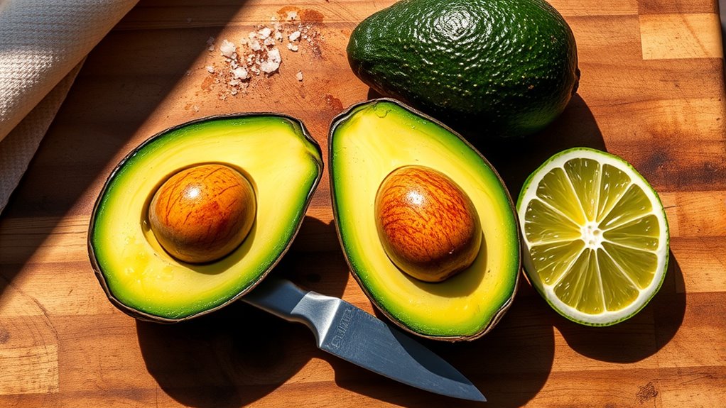 prepare ripe avocados carefully