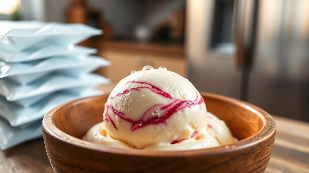 proper ice cream storage