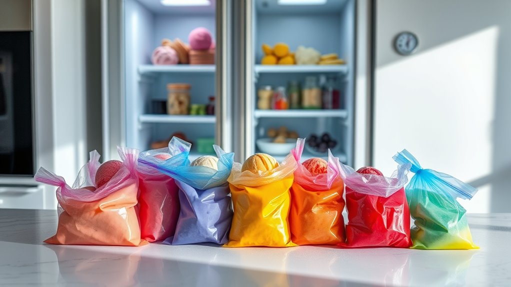 properly seal freezer bags