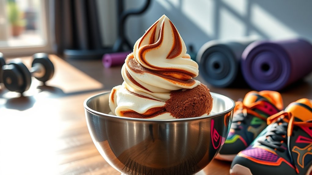 protein rich ice cream recovery