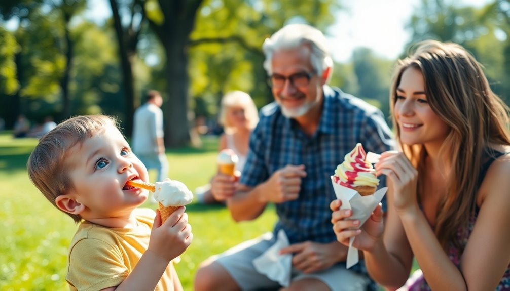 public ice cream manners