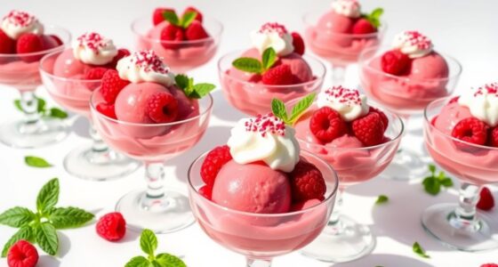 raspberry ice creams summer treats