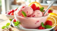 refreshing frozen fruit dessert
