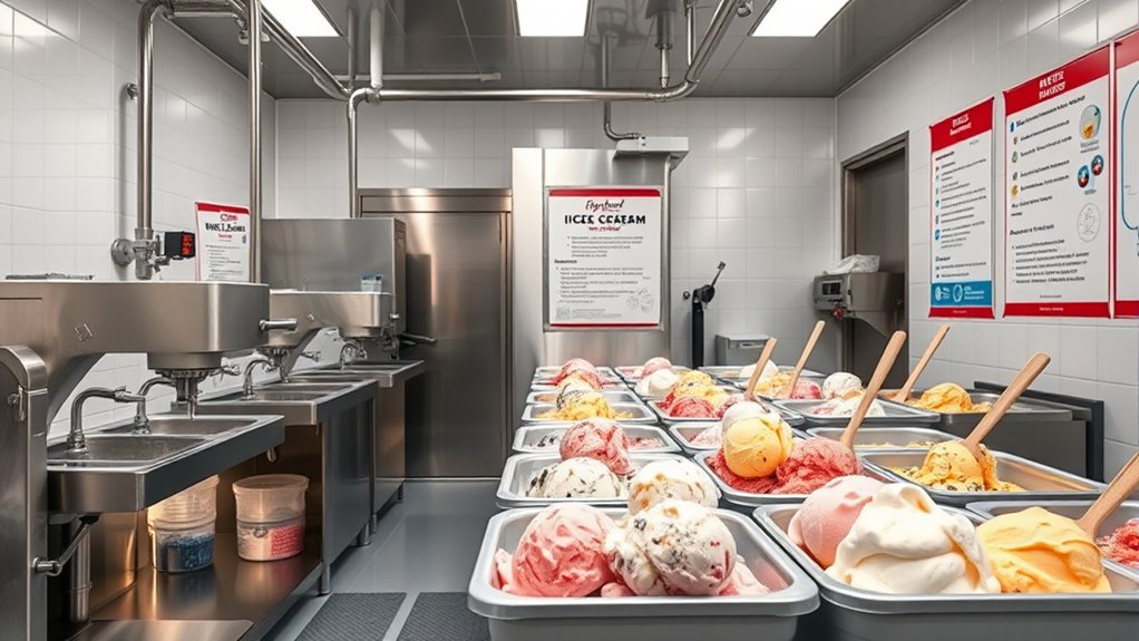 safe ice cream production