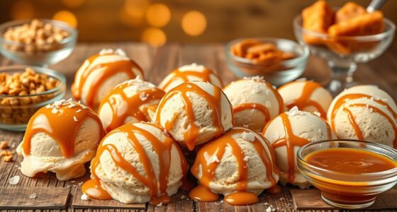 salted caramel ice creams