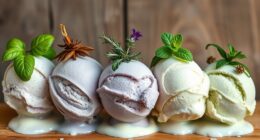 savory herb infused ice creams