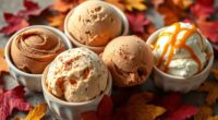 seasonal spiced ice creams