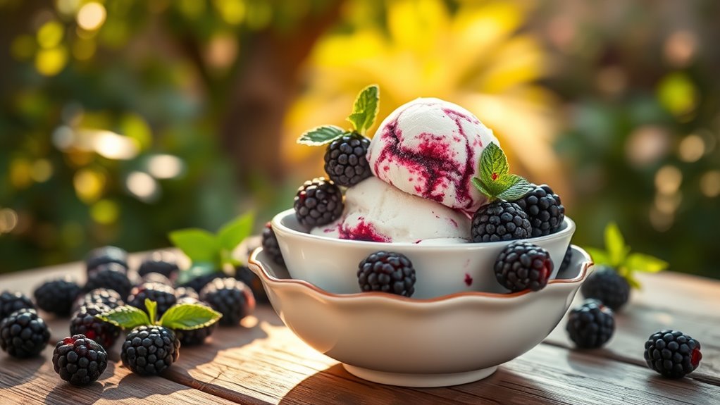 serve with fresh blackberries