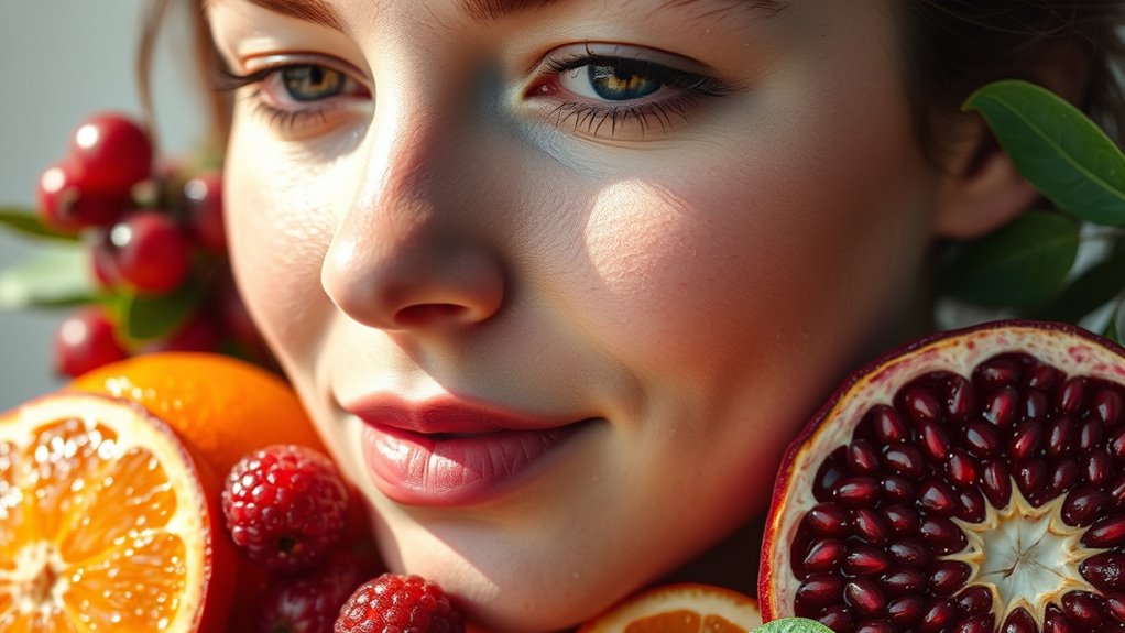 skin repair through antioxidants