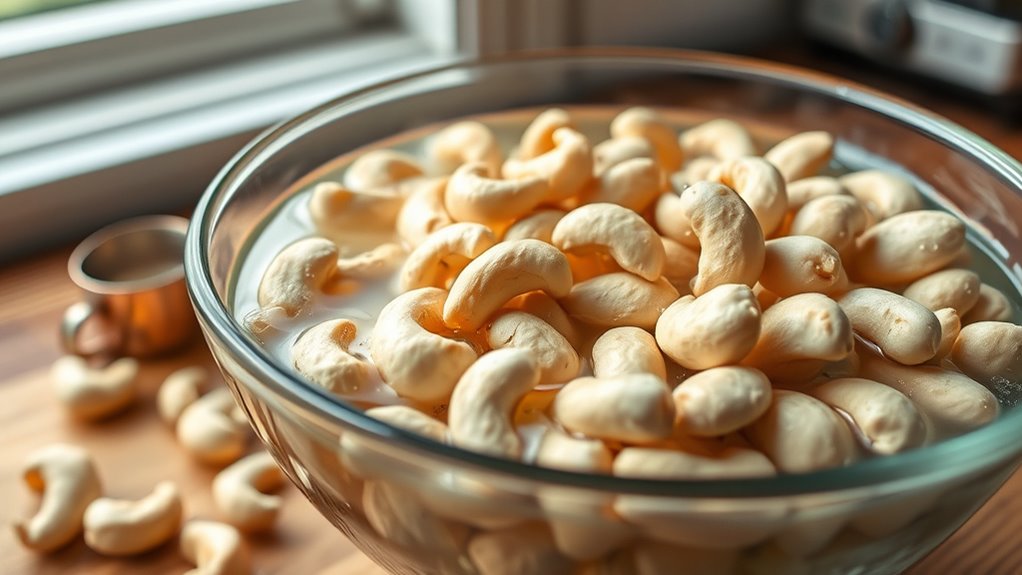 soak cashews overnight thoroughly