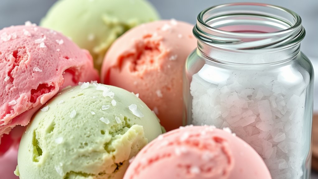 sodium content in ice cream