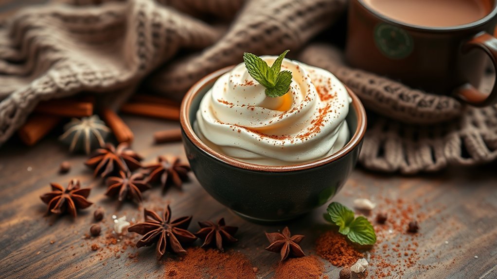 spiced winter ice cream