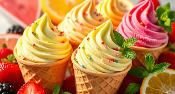 summer ice cream selection