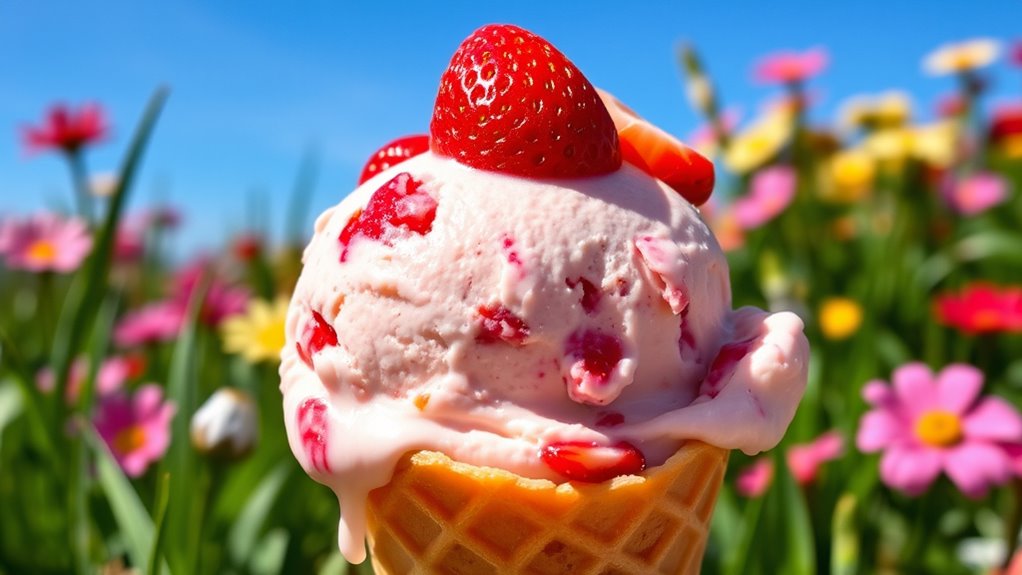 summer strawberry ice cream tips