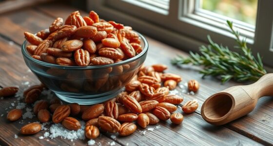 sweet crunchy nut toppings