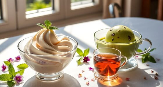 tea and ice cream pairing