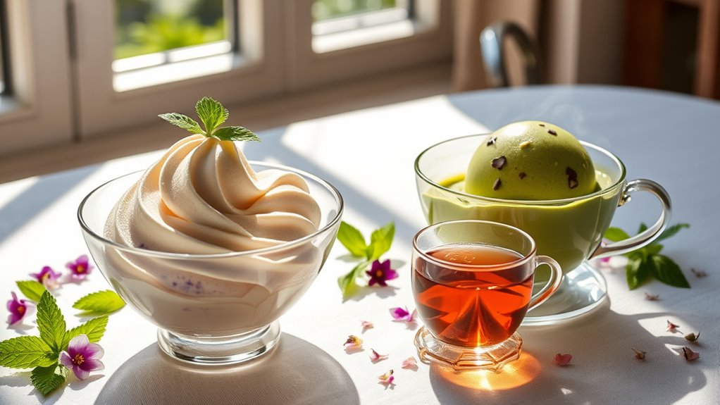 tea and ice cream pairing