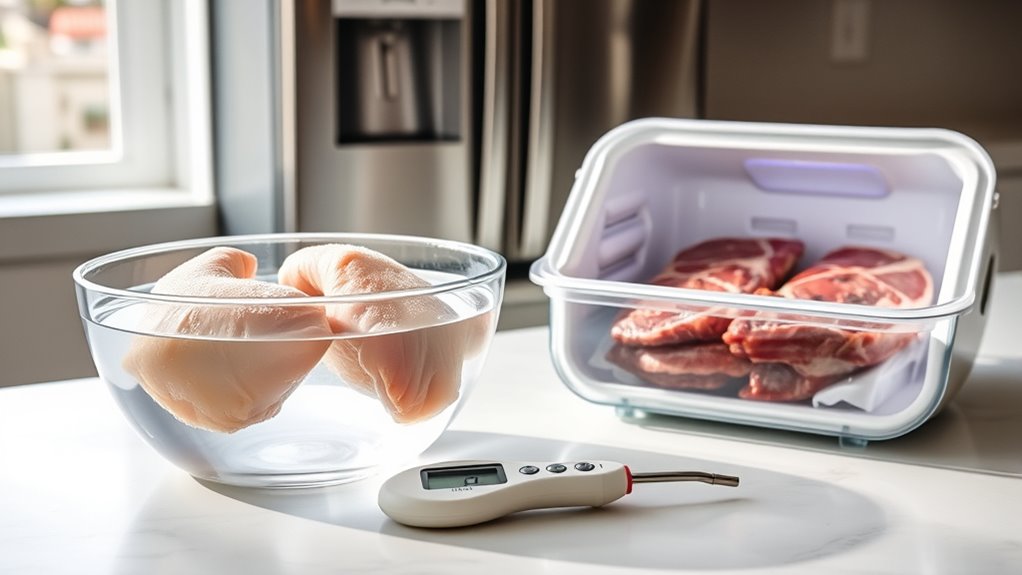 thawing meat safely techniques
