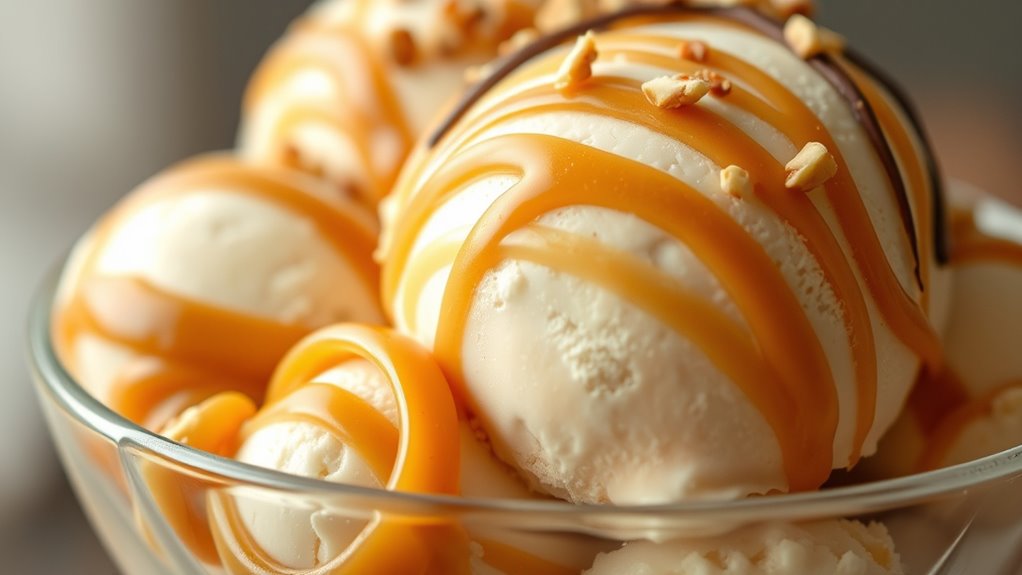 top caramel swirl ice creams