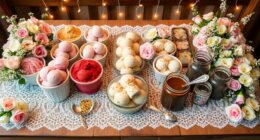 wedding ice cream buffet
