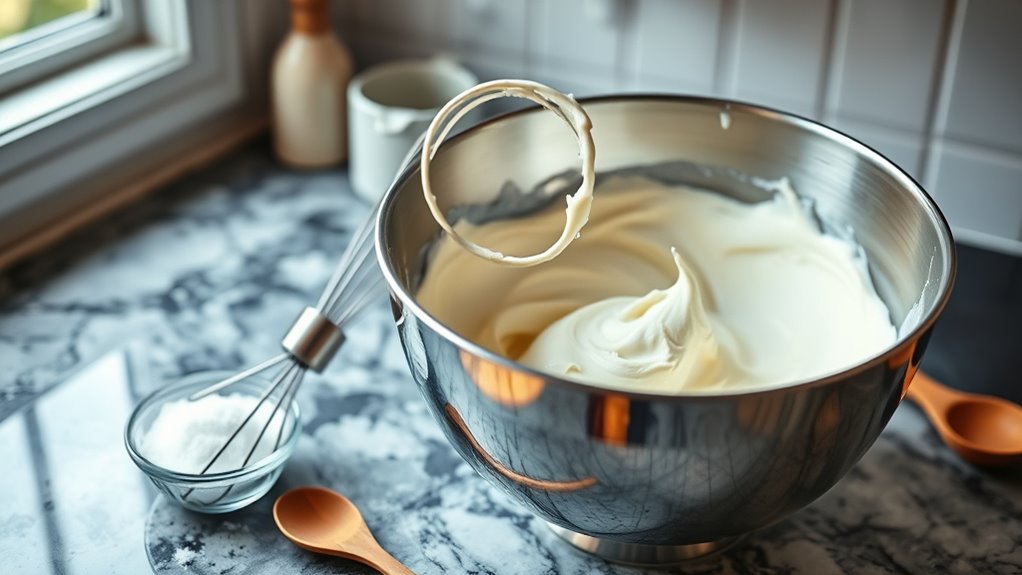 whip cream until fluffy
