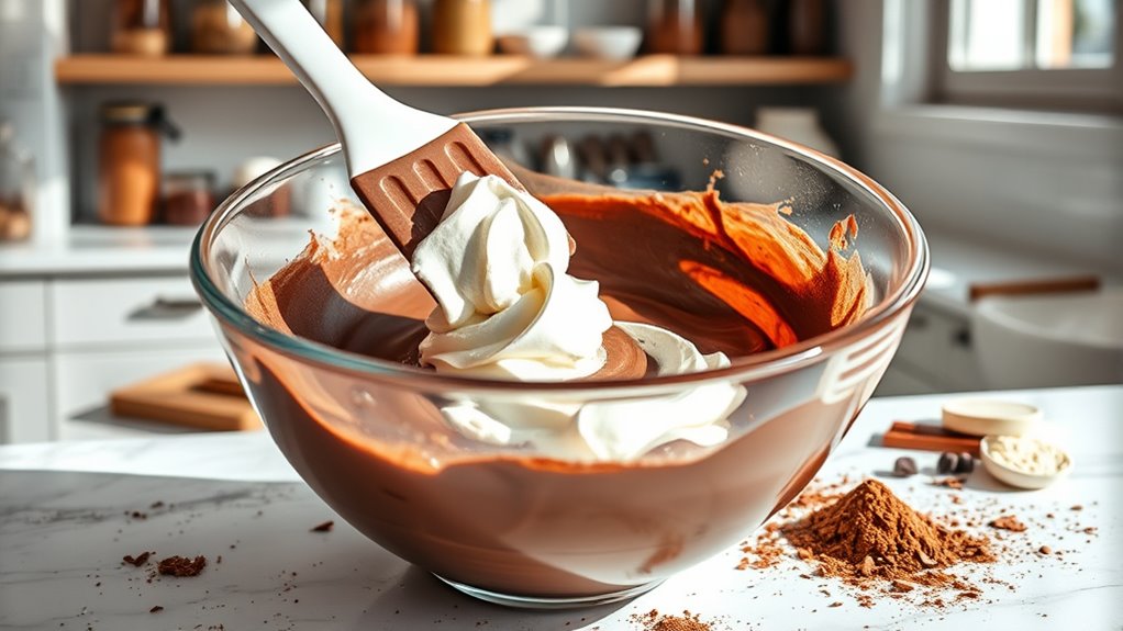 whipped cream incorporation technique