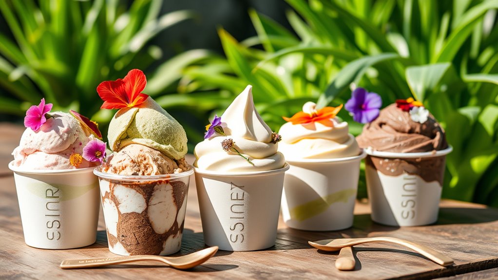 zero waste ice cream selection