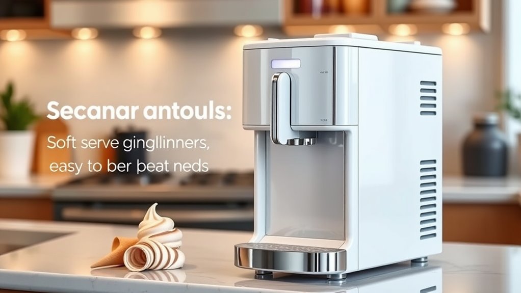 beginner friendly soft serve machines