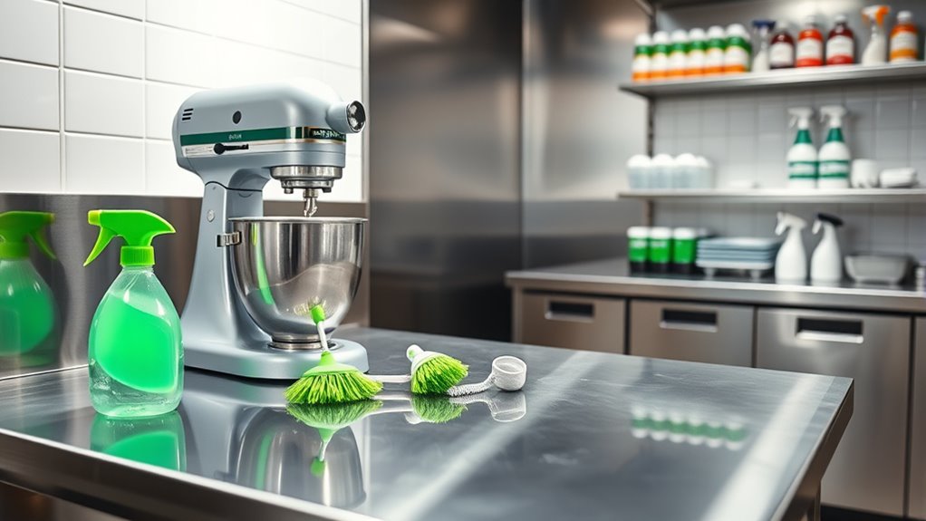 consistent cleaning and sanitation routines