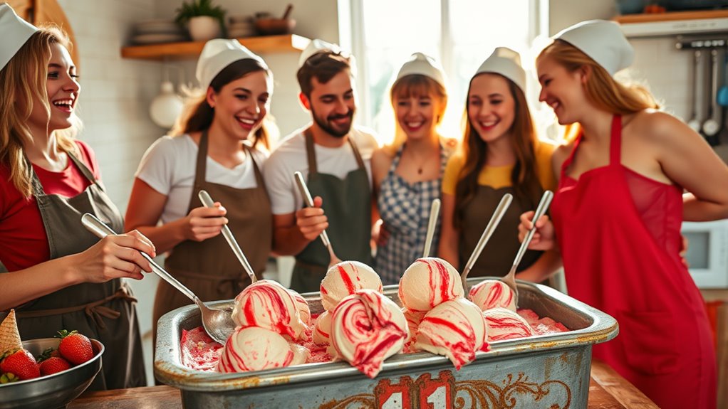 creative interactive ice cream making
