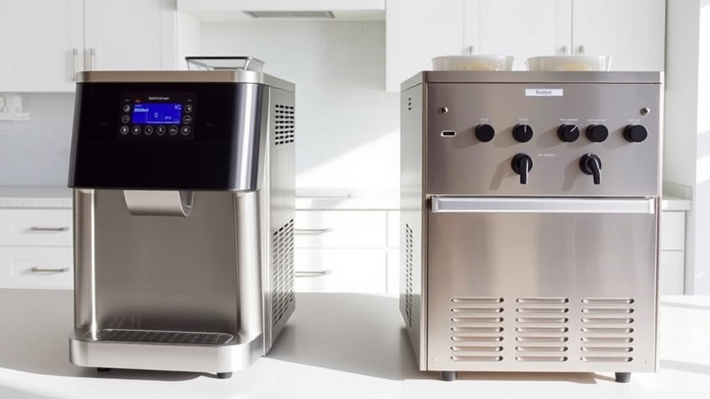 different ice cream machine types